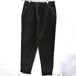 Eleven Pants, NWT Carpenter Slacks Black Striped Size 4